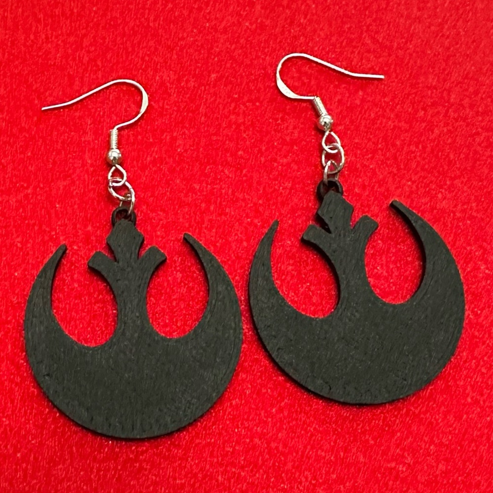 Star Wars Rebel Alliance Black
 Earrings